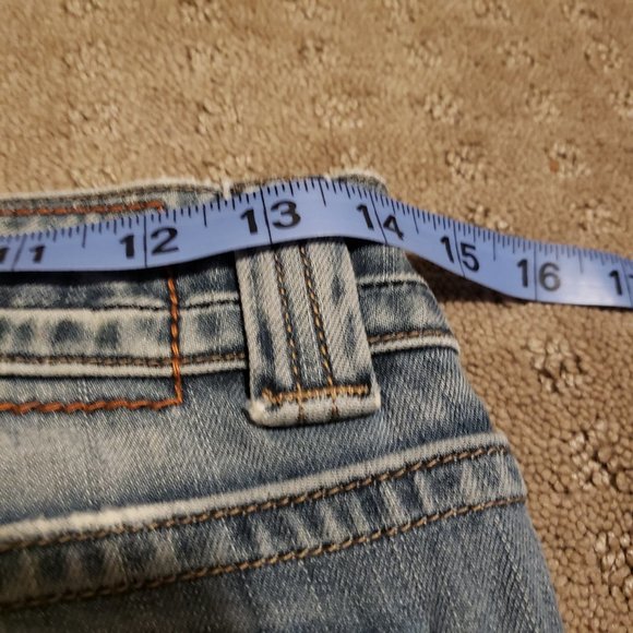 Miss Me Blue Jeans Flare Studs Distressed Denim JP4503 | Women's 28 Pre-owned - Picture 8 of 14